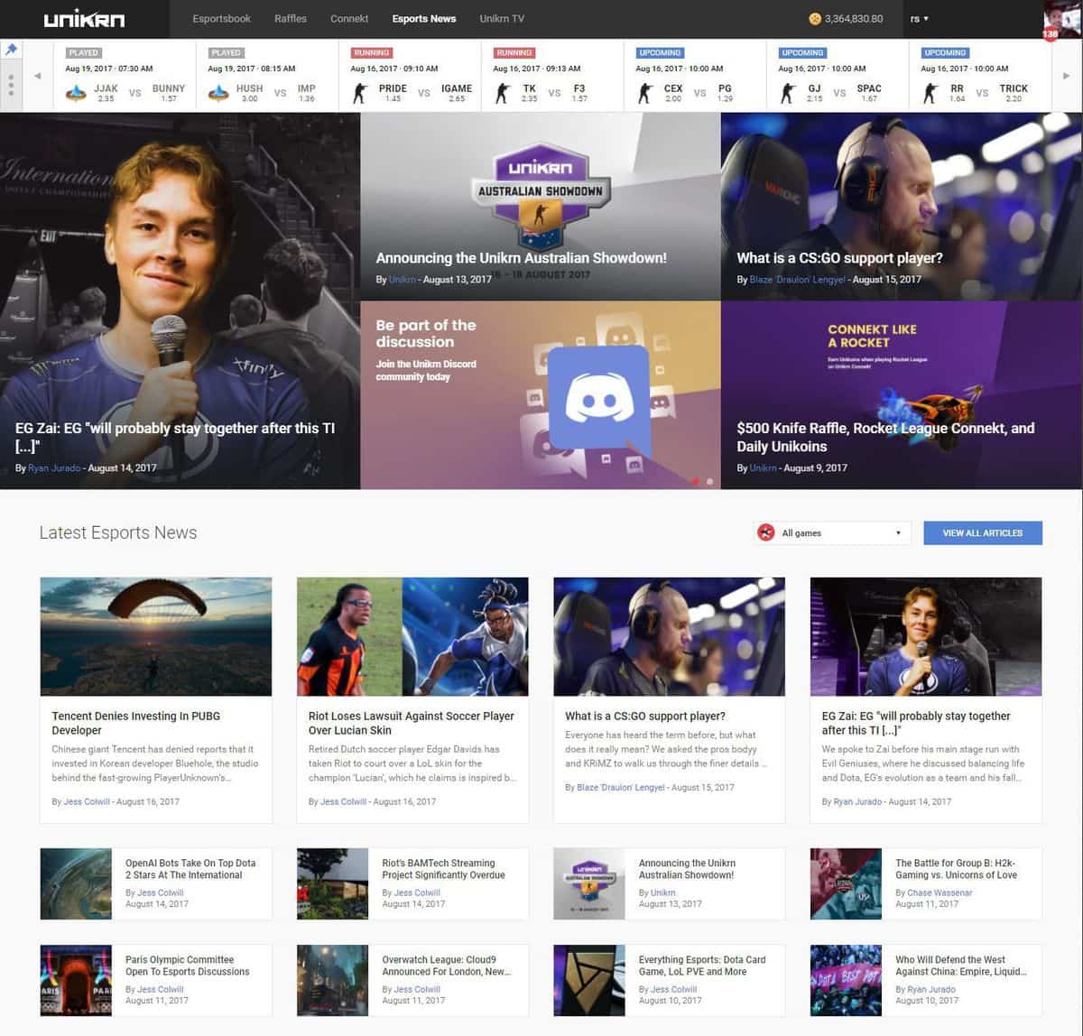 Unikrn allows you to bet on esports events, such as League of Legends matches. Unikrn allows you to bet on esports events, such as League of Legends matches.